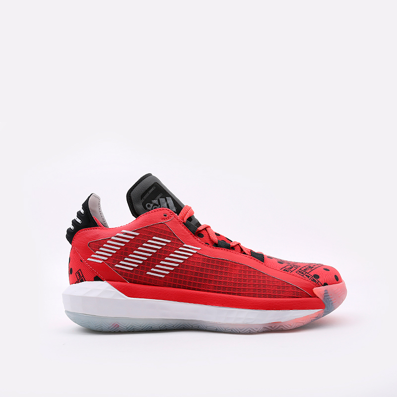  красные баскетбольные кроссовки adidas Dame 6 GCA EF9878 - цена, описание, фото 1
